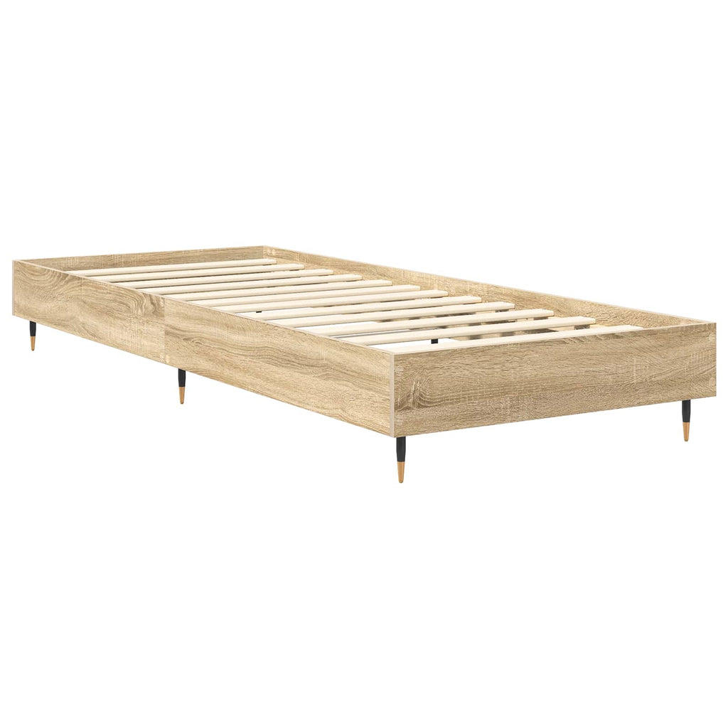 vidaXL Ramka łóżka dąb Sonoma 80 x 200 cm Drewno inżynieryjne