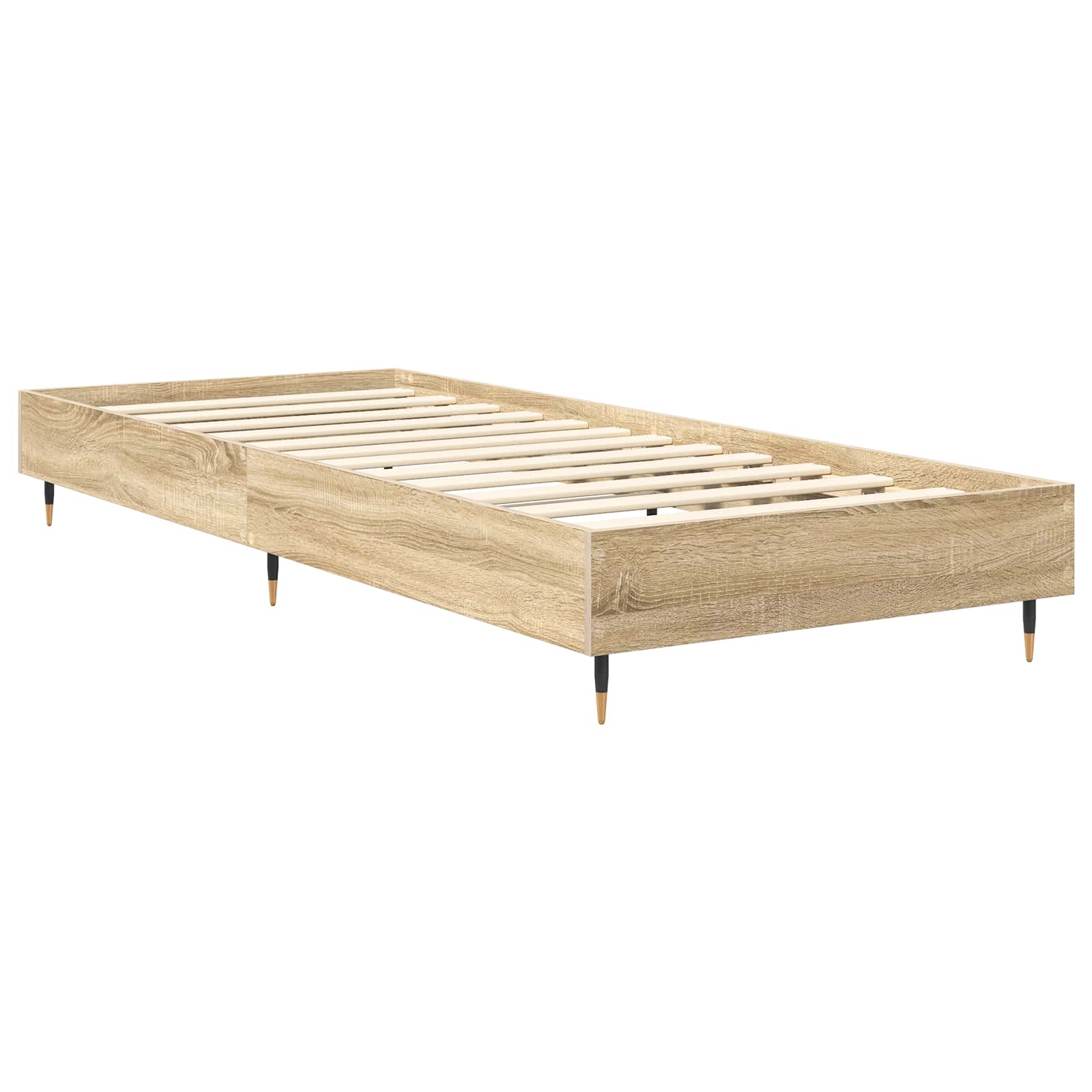 vidaXL Ramka łóżka dąb Sonoma 80 x 200 cm Drewno inżynieryjne