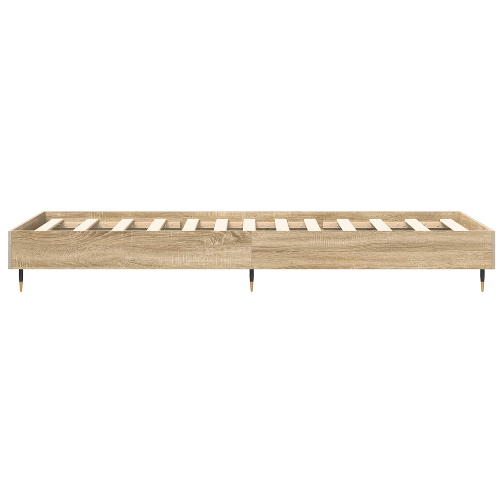 vidaXL Ramka łóżka dąb Sonoma 80 x 200 cm Drewno inżynieryjne