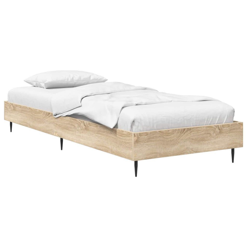 vidaXL Ramka łóżka dąb Sonoma 80 x 200 cm Drewno inżynieryjne