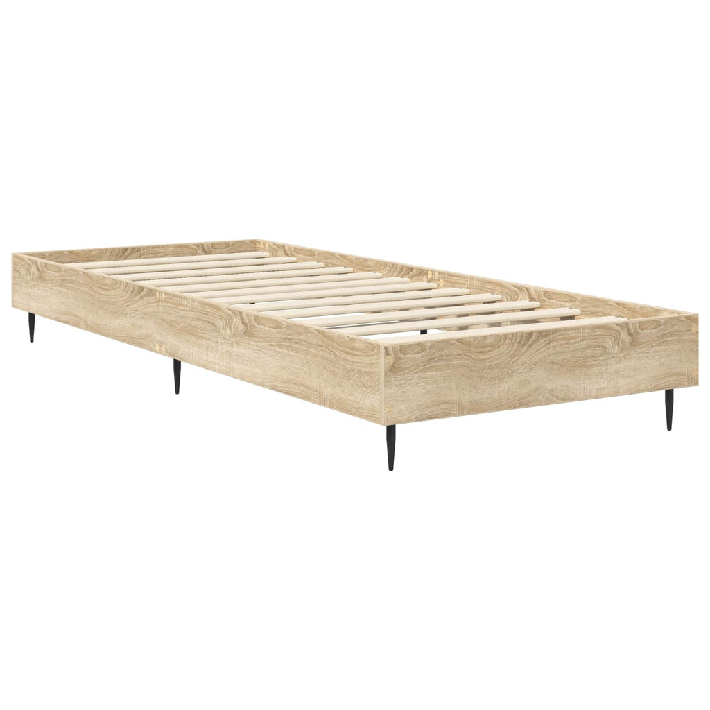 vidaXL Ramka łóżka dąb Sonoma 80 x 200 cm Drewno inżynieryjne