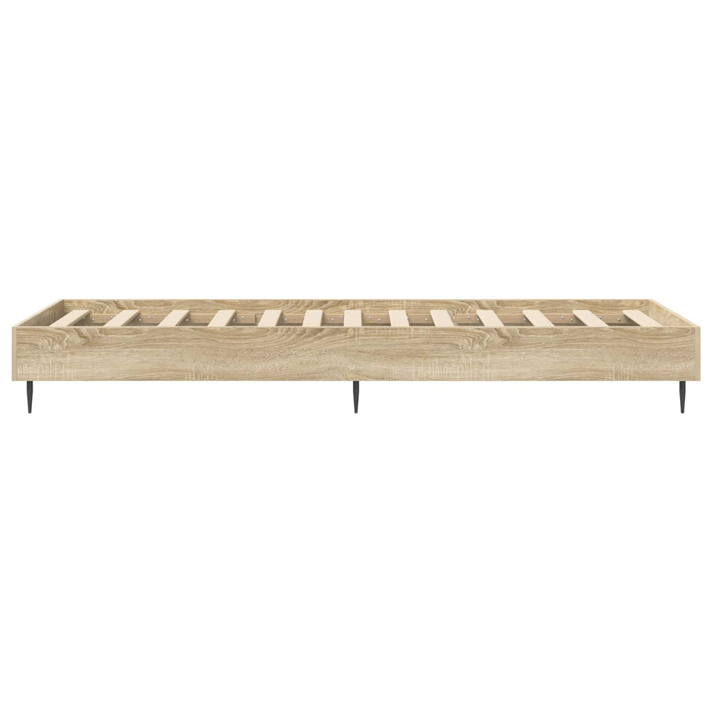 vidaXL Ramka łóżka dąb Sonoma 80 x 200 cm Drewno inżynieryjne