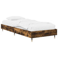 vidaXL Ramka łóżka Dąb wędzony 80 x 200 cm Drewno inżynieryjne