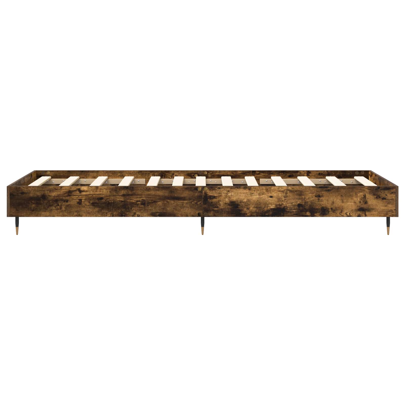 vidaXL Ramka łóżka Dąb wędzony 80 x 200 cm Drewno inżynieryjne