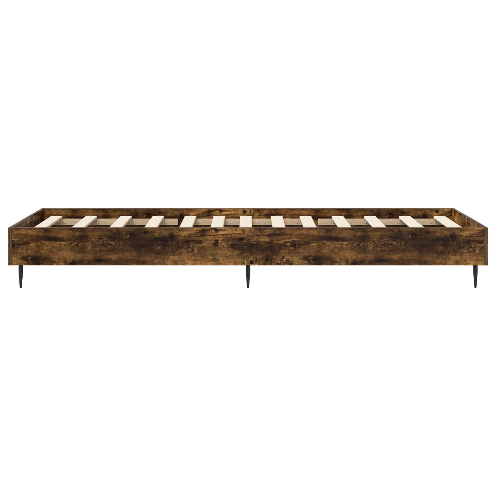 vidaXL Ramka łóżka Dąb wędzony 80 x 200 cm Drewno inżynieryjne