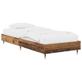 vidaXL Ramka łóżka Stare drewno 80 x 200 cm Drewno inżynieryjne