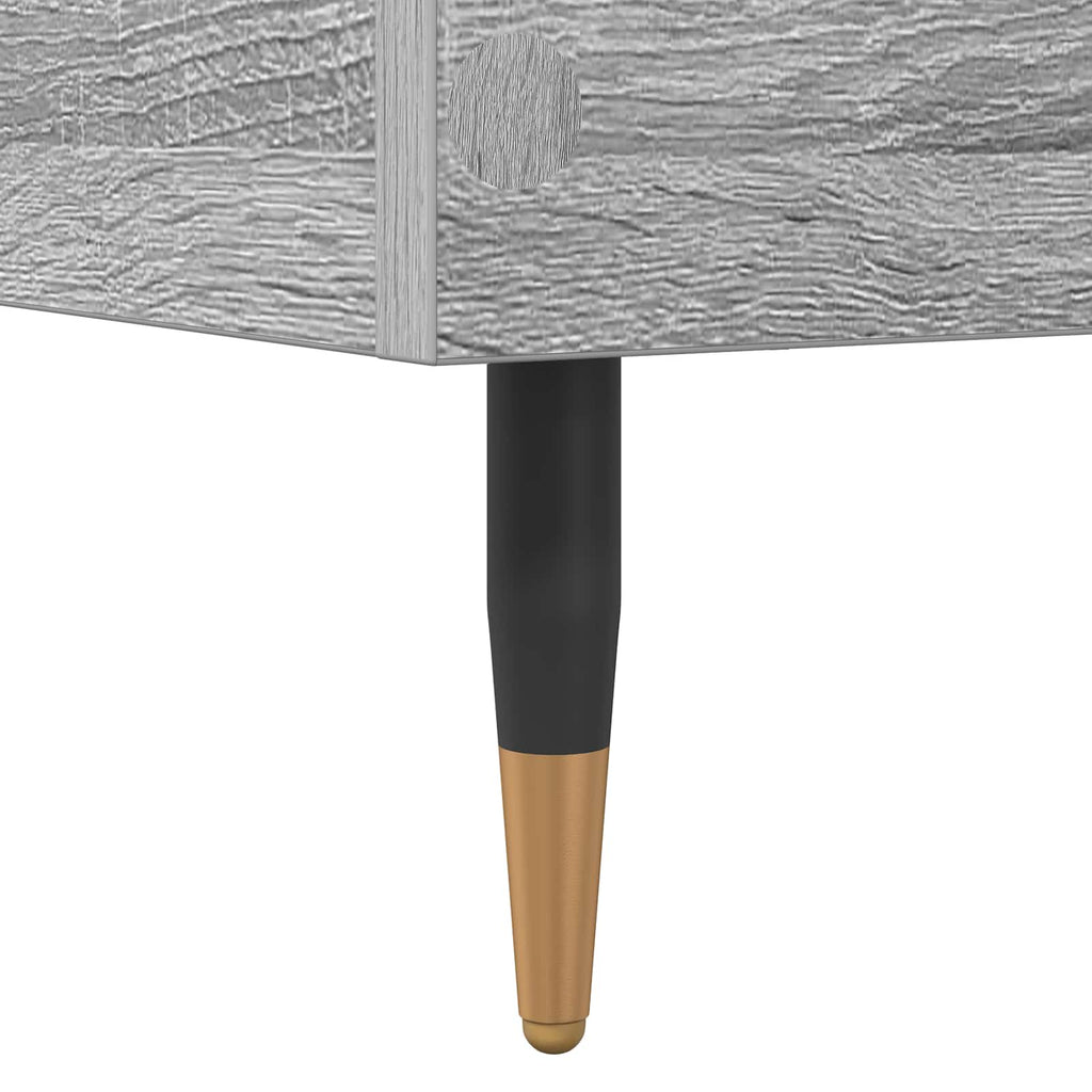 vidaXL Ramka łóżka Szary Sonoma 80 x 200 cm Drewno inżynieryjne
