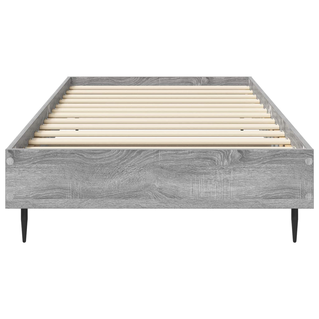 vidaXL Ramka łóżka Szary Sonoma 80 x 200 cm Drewno inżynieryjne