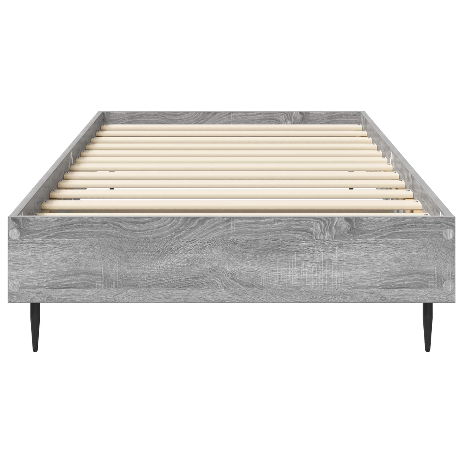 vidaXL Ramka łóżka Szary Sonoma 80 x 200 cm Drewno inżynieryjne