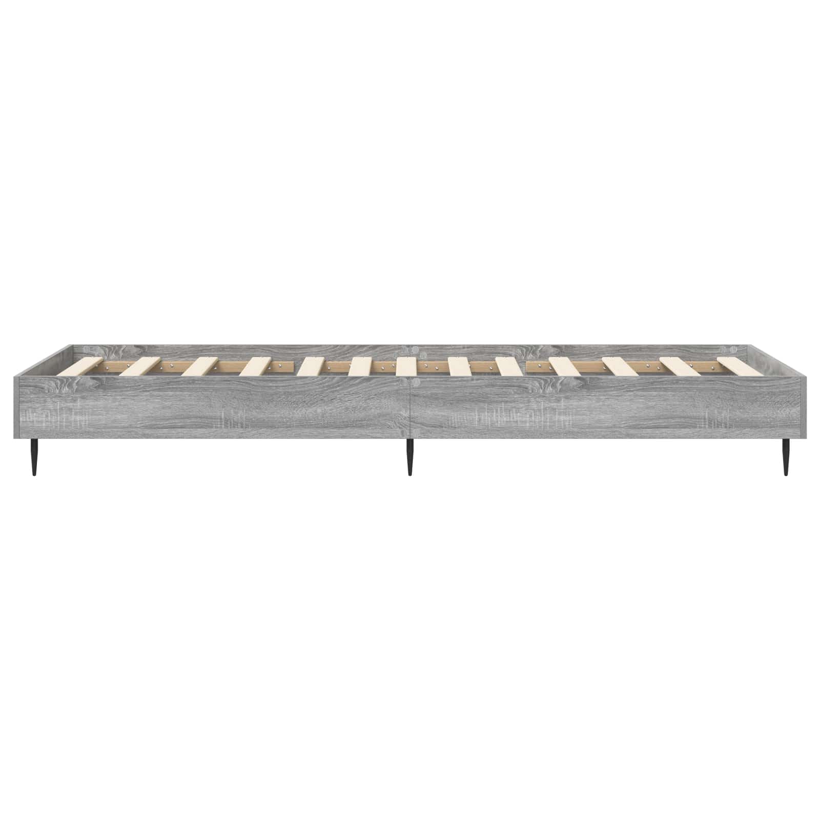 vidaXL Ramka łóżka Szary Sonoma 80 x 200 cm Drewno inżynieryjne