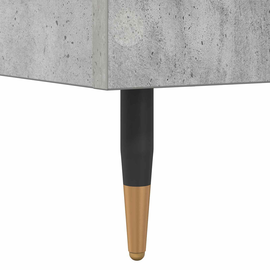 vidaXL Ramka łóżka Betonowy szary 80 x 200 cm Drewno inżynieryjne