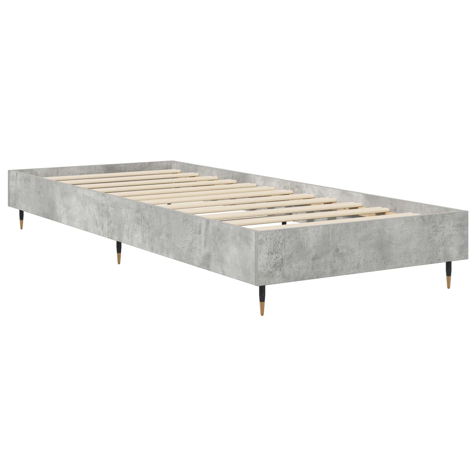 vidaXL Ramka łóżka Betonowy szary 80 x 200 cm Drewno inżynieryjne
