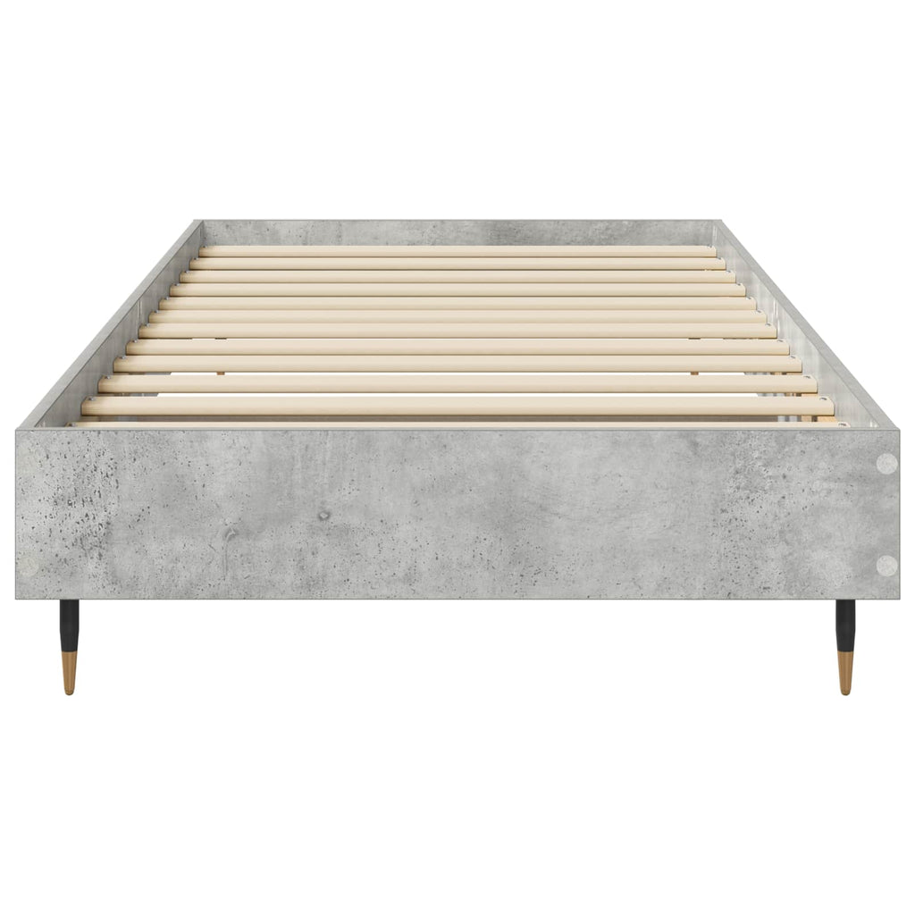 vidaXL Ramka łóżka Betonowy szary 80 x 200 cm Drewno inżynieryjne
