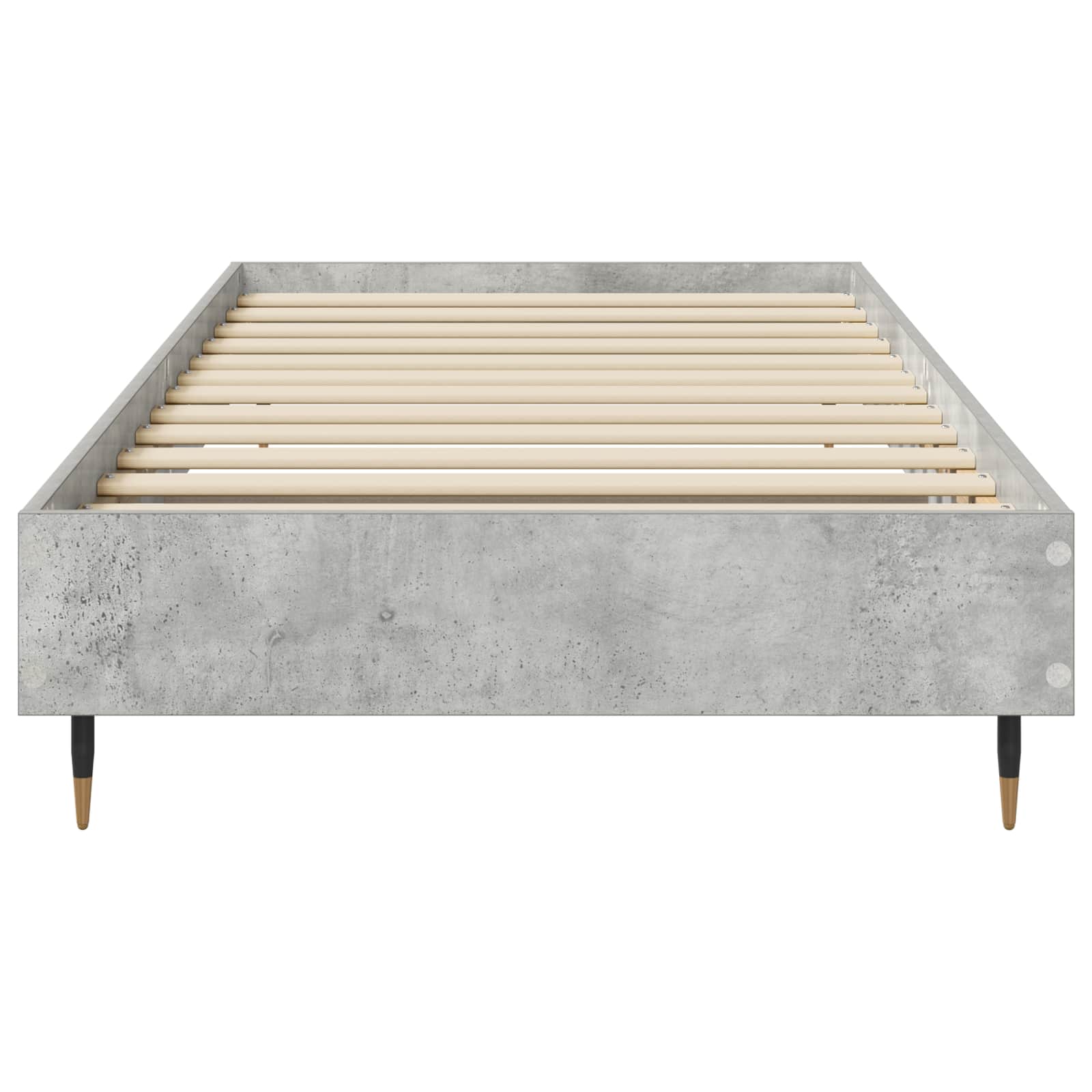 vidaXL Ramka łóżka Betonowy szary 80 x 200 cm Drewno inżynieryjne