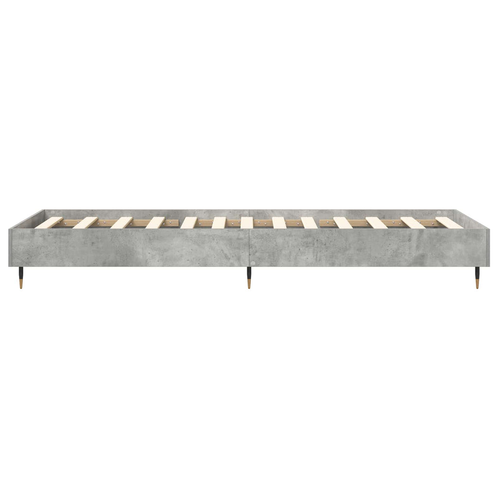 vidaXL Ramka łóżka Betonowy szary 80 x 200 cm Drewno inżynieryjne