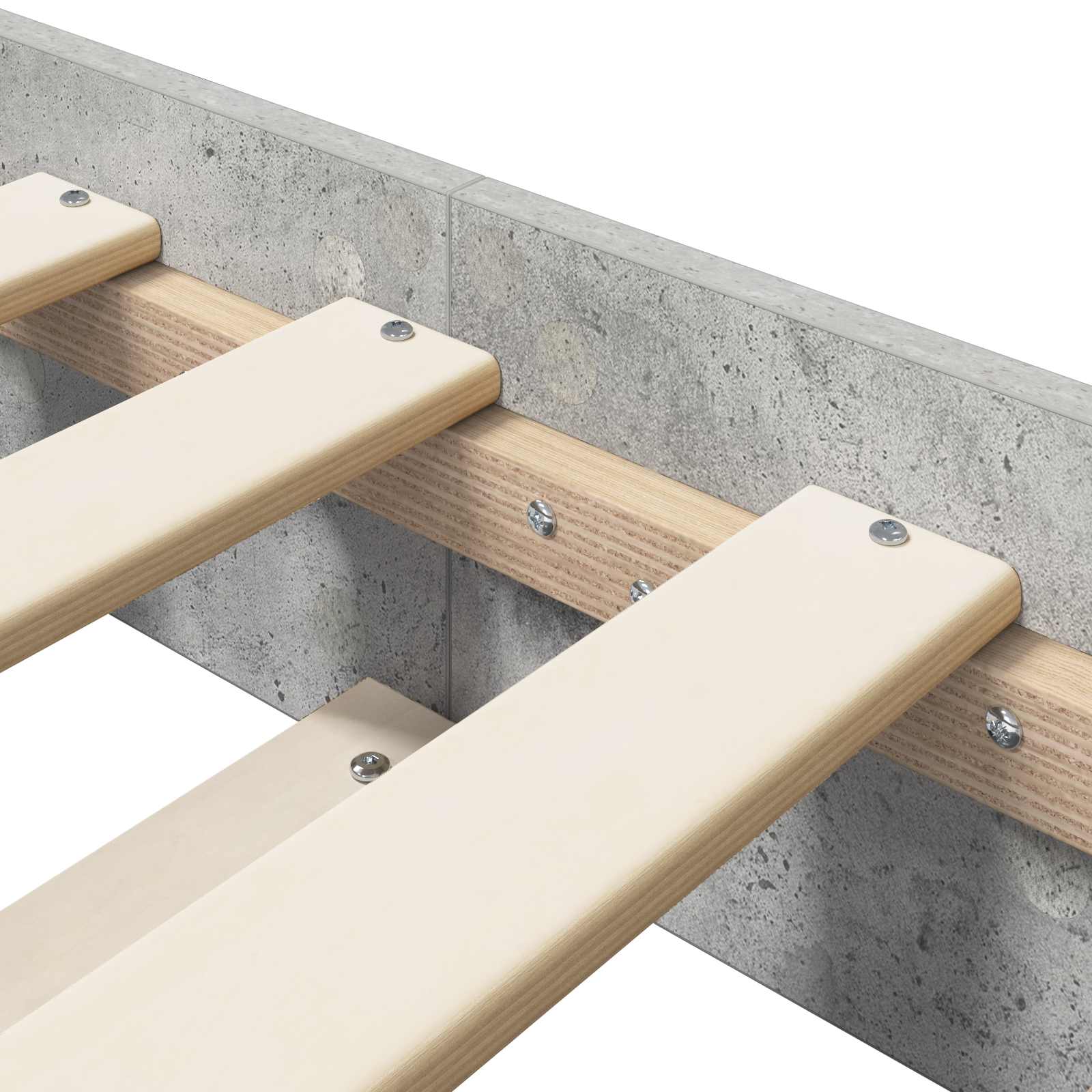 vidaXL Ramka łóżka Betonowy szary 80 x 200 cm Drewno inżynieryjne