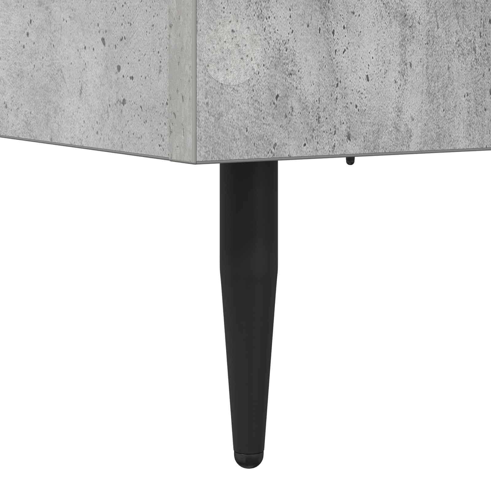 vidaXL Ramka łóżka Betonowy szary 80 x 200 cm Drewno inżynieryjne
