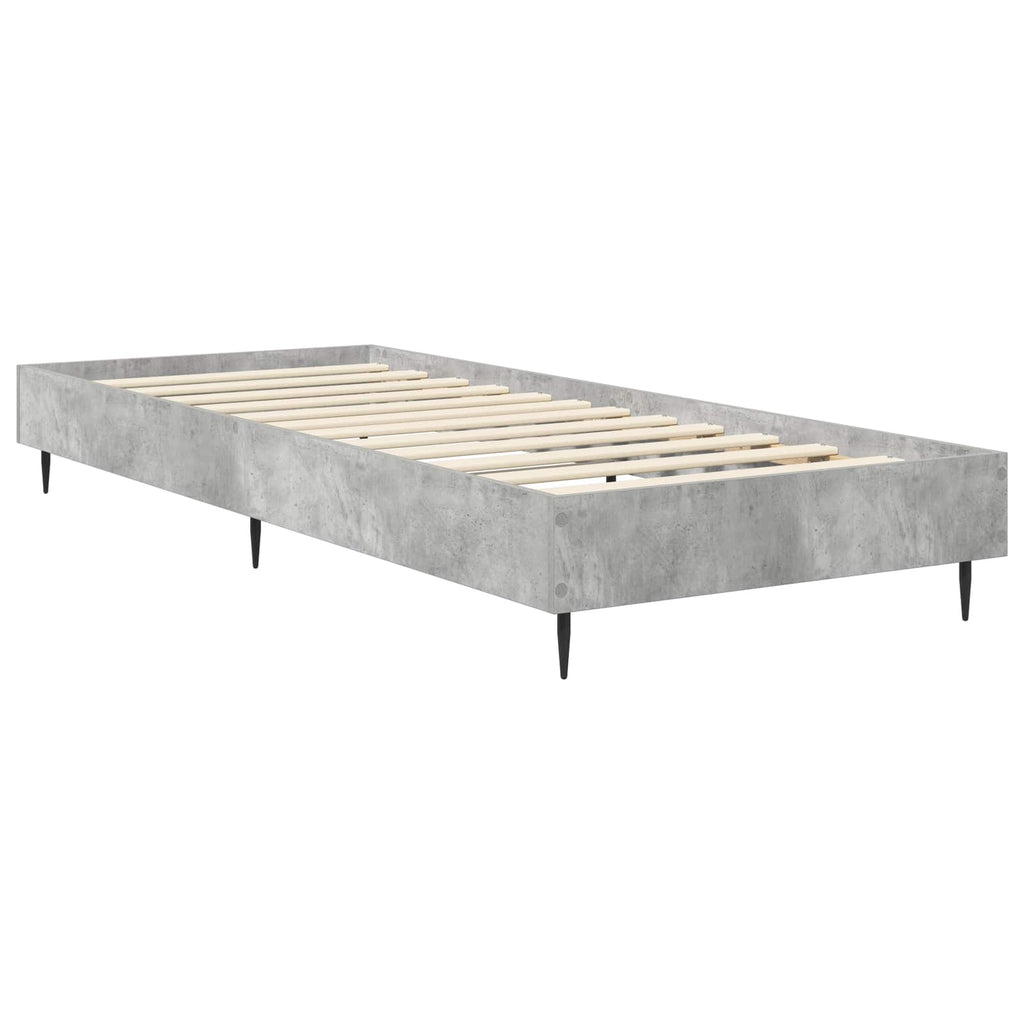 vidaXL Ramka łóżka Betonowy szary 80 x 200 cm Drewno inżynieryjne