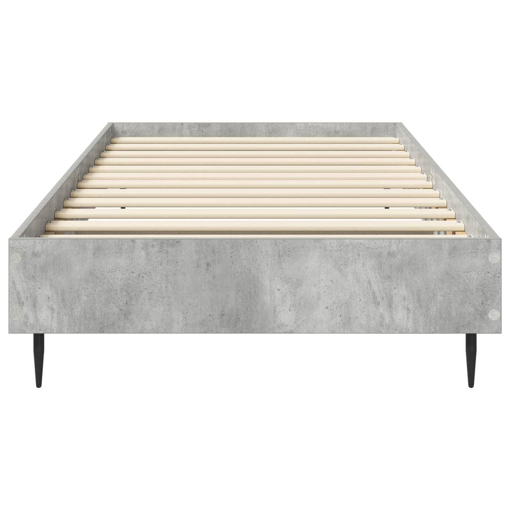 vidaXL Ramka łóżka Betonowy szary 80 x 200 cm Drewno inżynieryjne