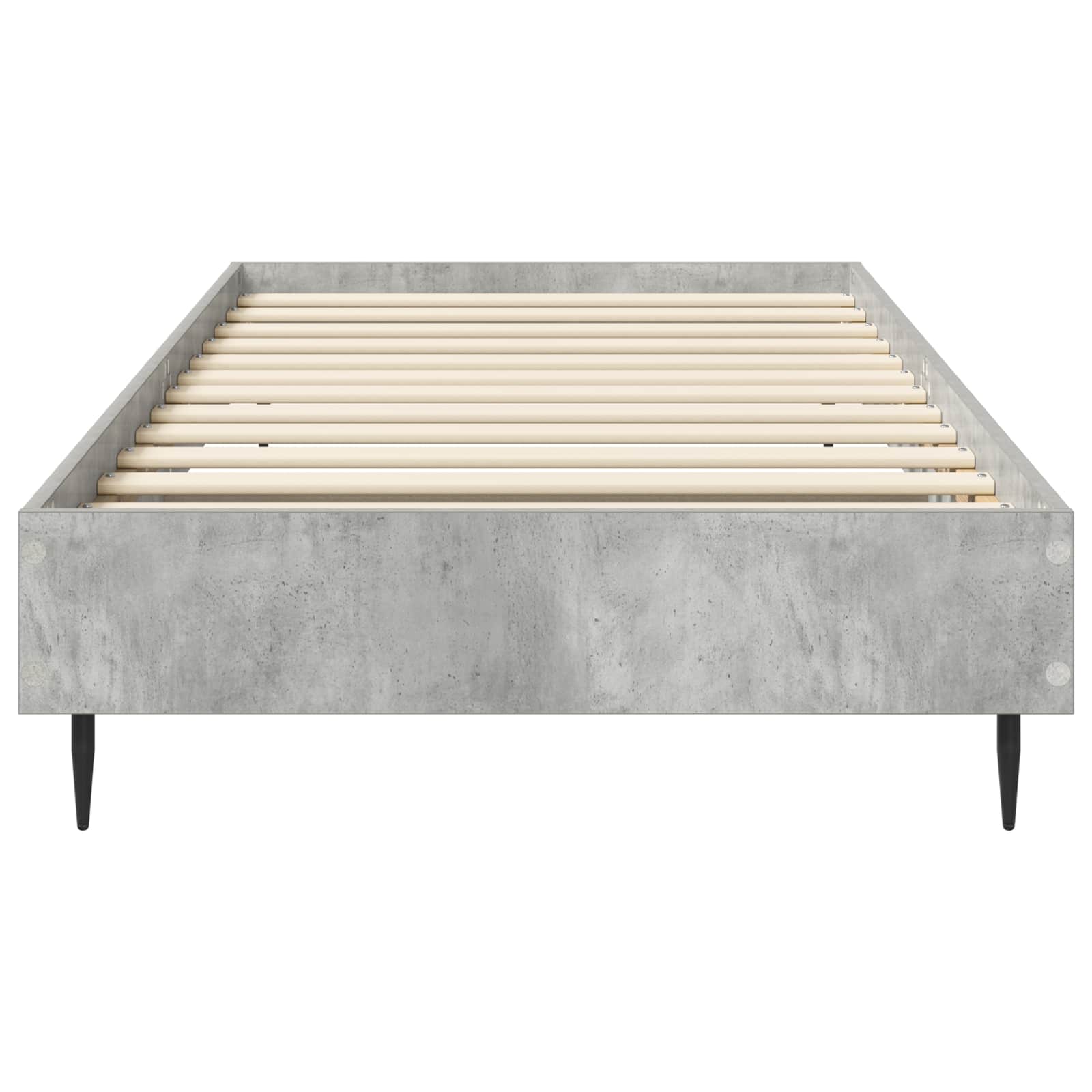 vidaXL Ramka łóżka Betonowy szary 80 x 200 cm Drewno inżynieryjne