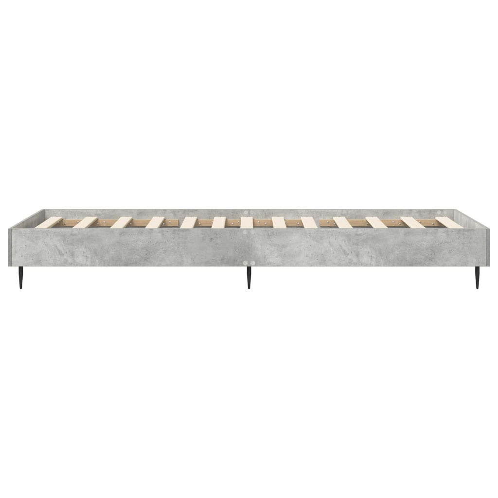 vidaXL Ramka łóżka Betonowy szary 80 x 200 cm Drewno inżynieryjne