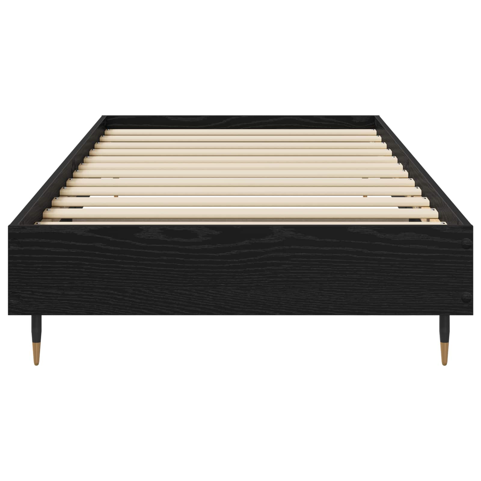 vidaXL Ramka łóżka Czarny dąb 80 x 200 cm Drewno inżynieryjne