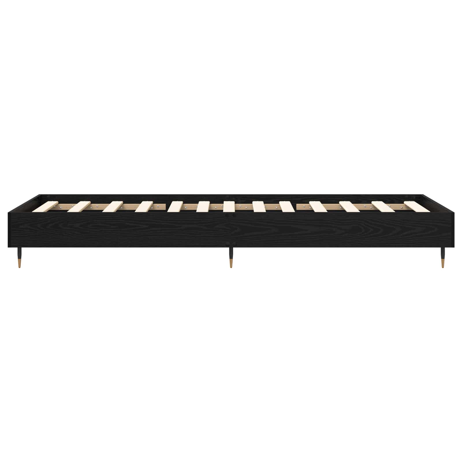 vidaXL Ramka łóżka Czarny dąb 80 x 200 cm Drewno inżynieryjne