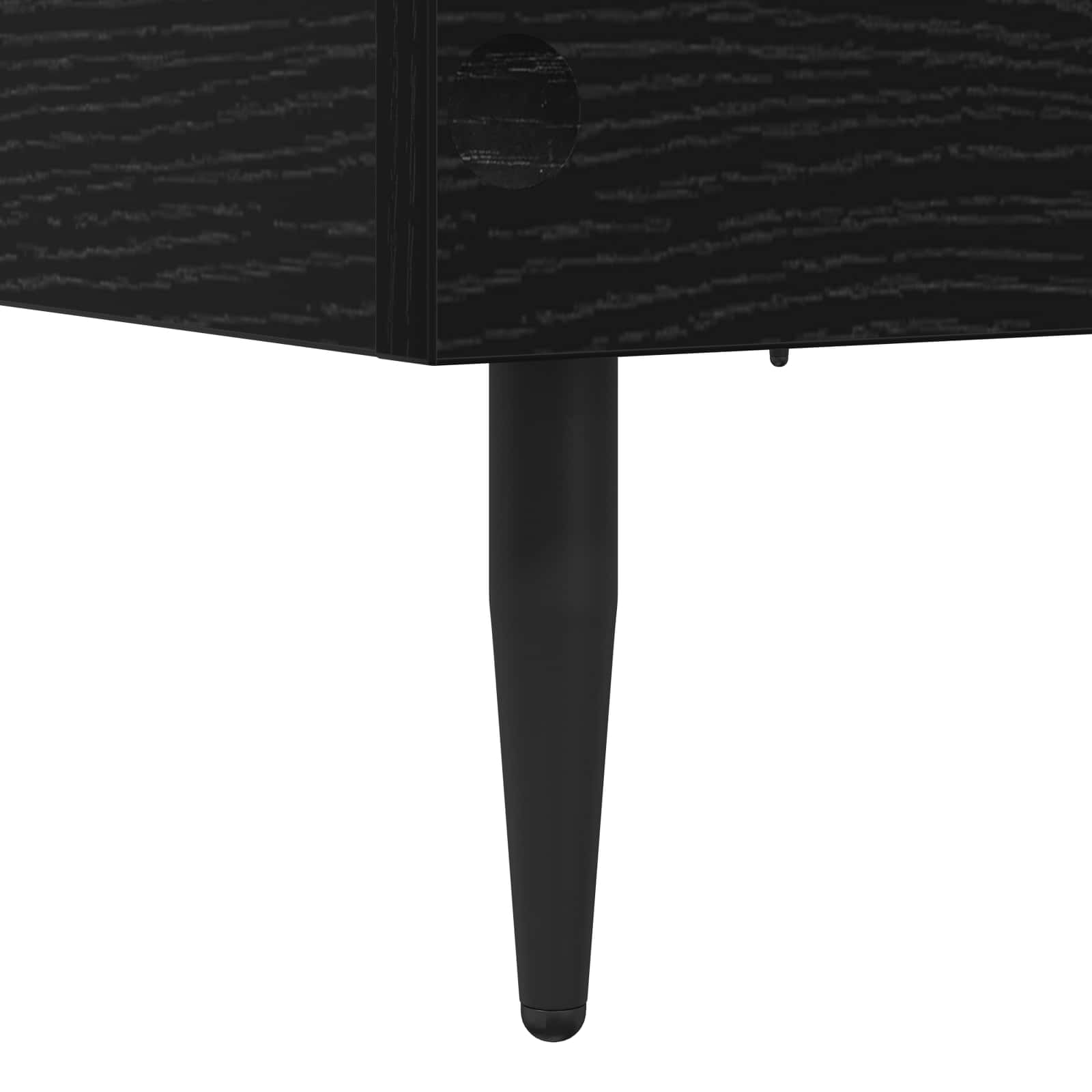vidaXL Ramka łóżka Czarny dąb 80 x 200 cm Drewno inżynieryjne