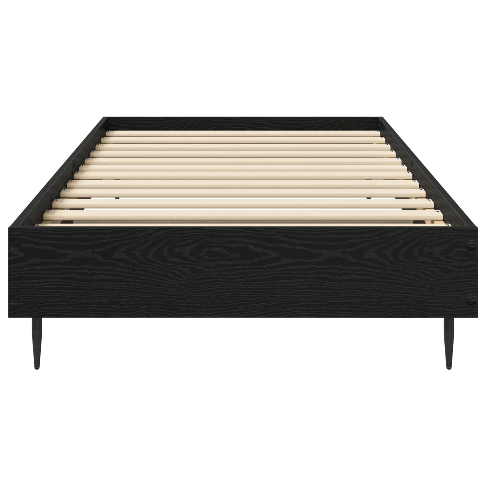 vidaXL Ramka łóżka Czarny dąb 80 x 200 cm Drewno inżynieryjne