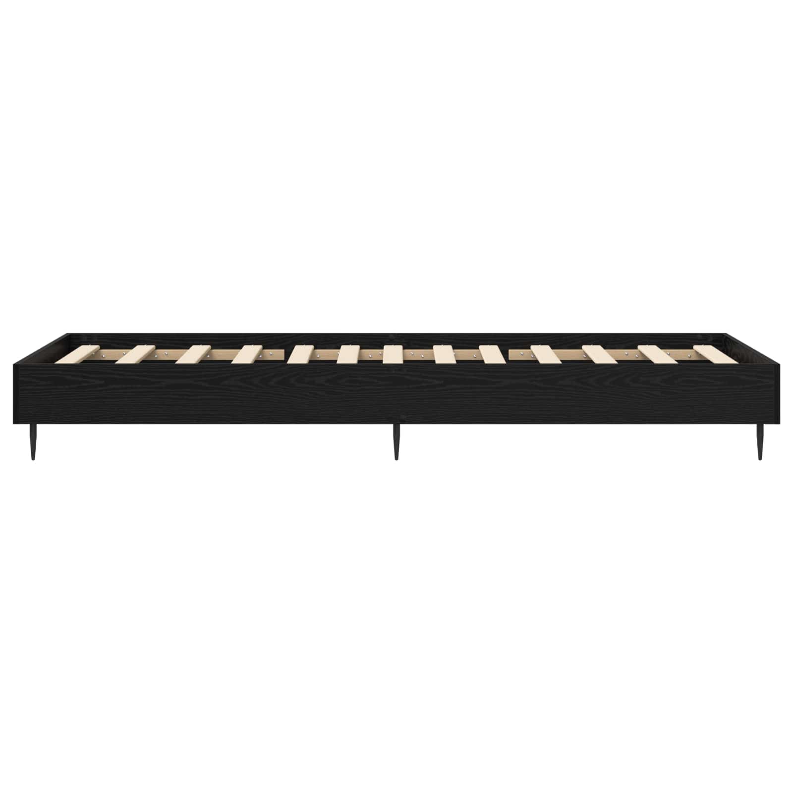 vidaXL Ramka łóżka Czarny dąb 80 x 200 cm Drewno inżynieryjne