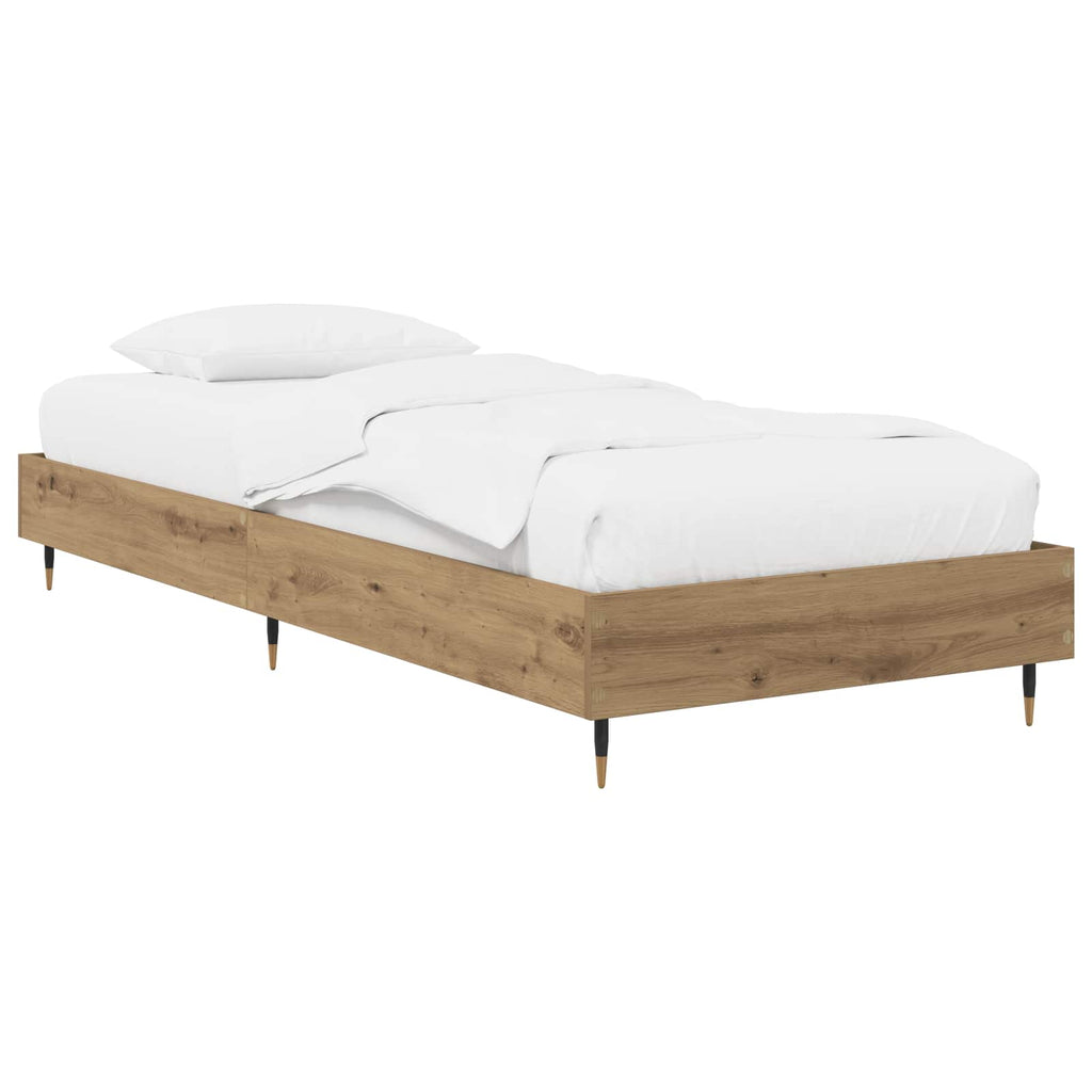 vidaXL Ramka łóżka Dąb artisian 80 x 200 cm Drewno inżynieryjne
