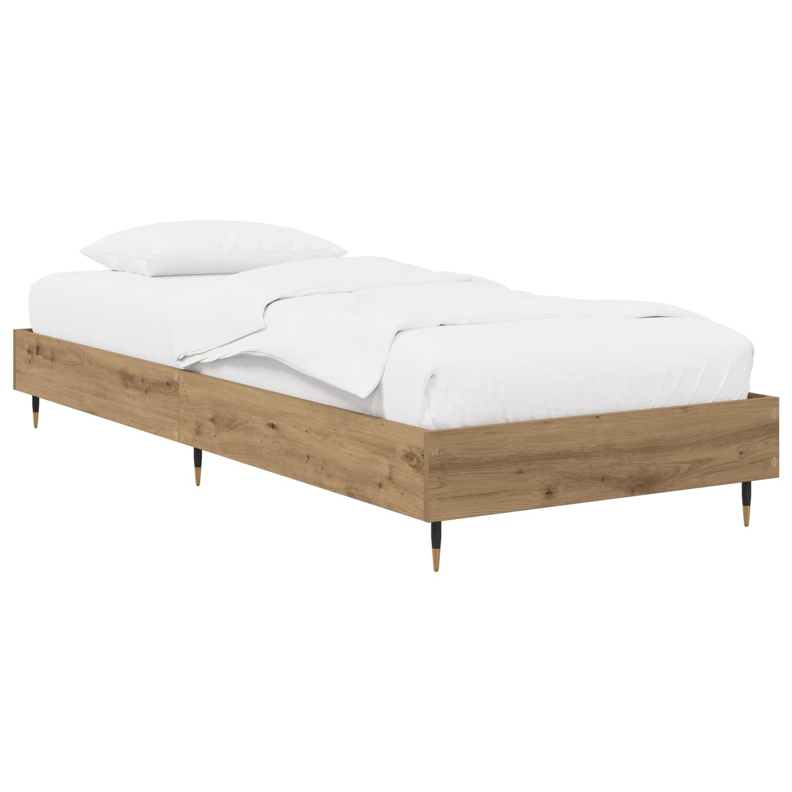 vidaXL Ramka łóżka Dąb artisian 80 x 200 cm Drewno inżynieryjne