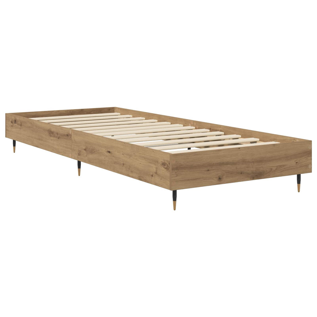 vidaXL Ramka łóżka Dąb artisian 80 x 200 cm Drewno inżynieryjne