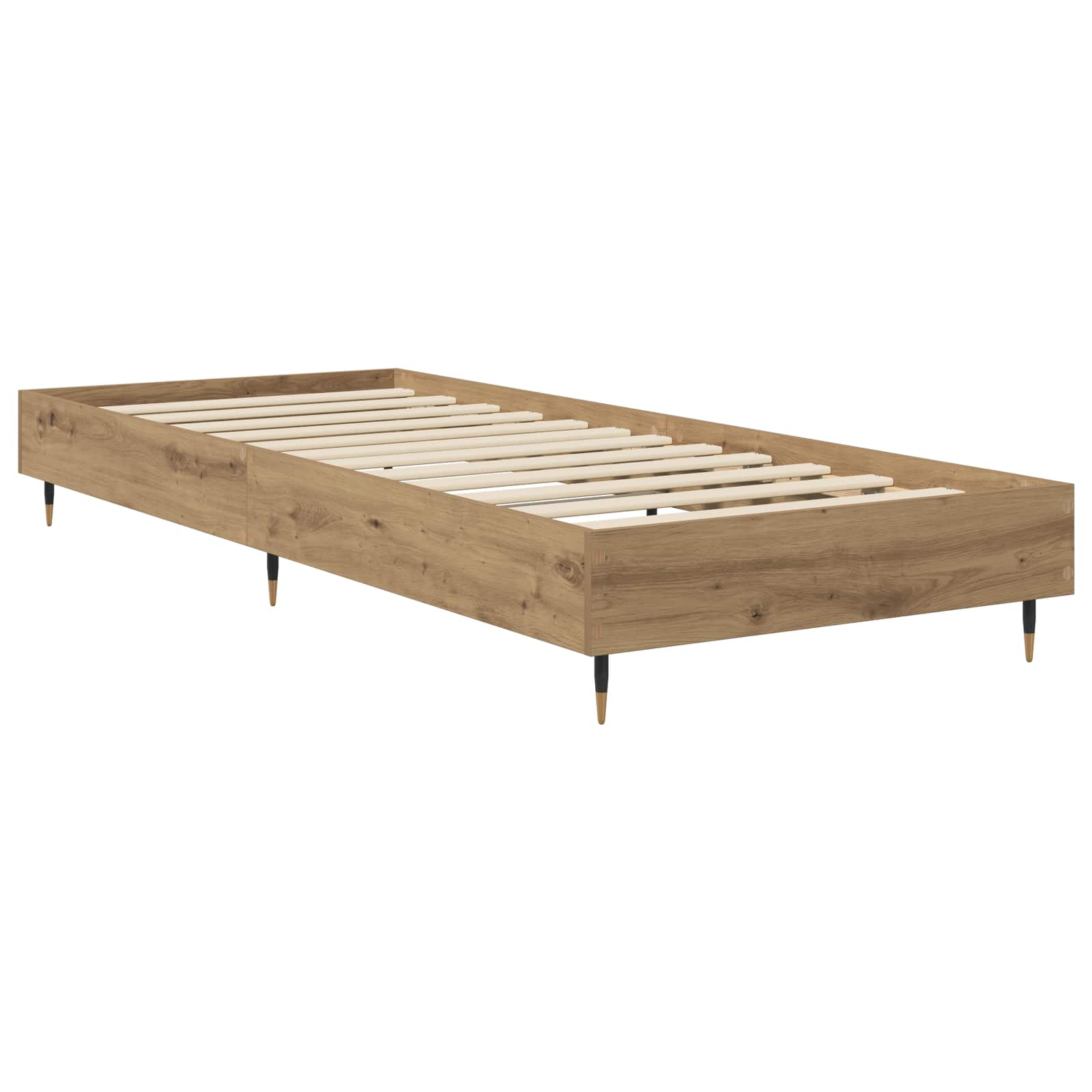 vidaXL Ramka łóżka Dąb artisian 80 x 200 cm Drewno inżynieryjne