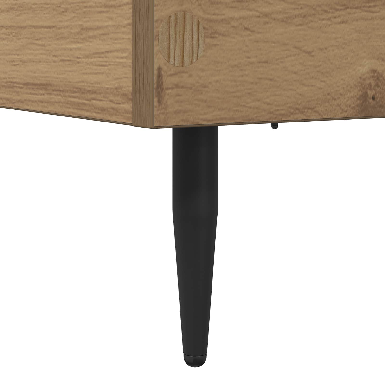 vidaXL Ramka łóżka Dąb artisian 80 x 200 cm Drewno inżynieryjne