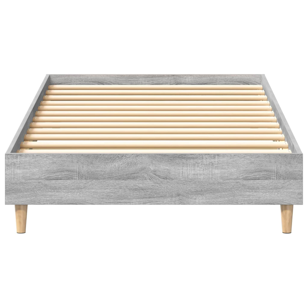 vidaXL Ramka łóżka Szary Sonoma 80 x 200 cm Drewno inżynieryjne
