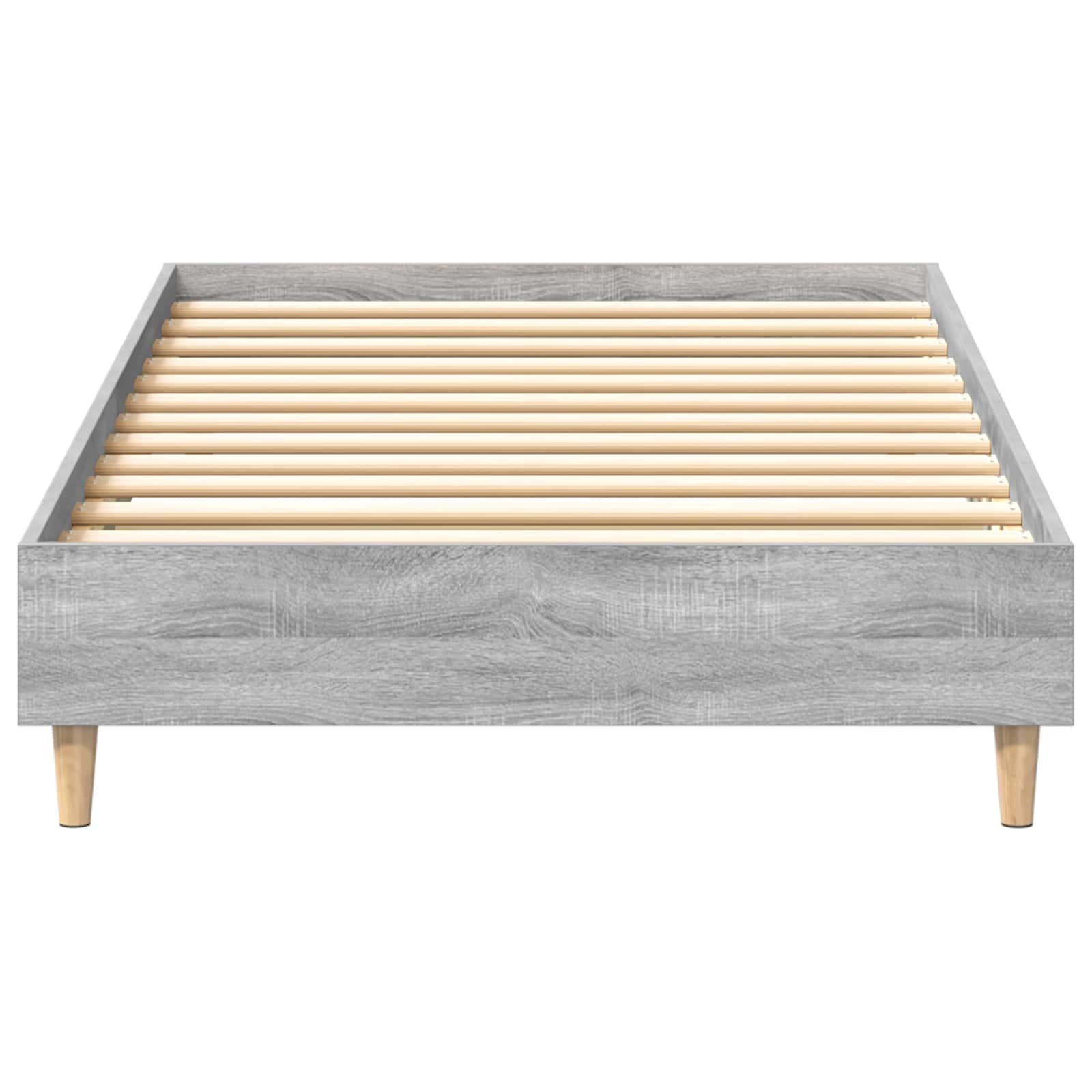 vidaXL Ramka łóżka Szary Sonoma 80 x 200 cm Drewno inżynieryjne