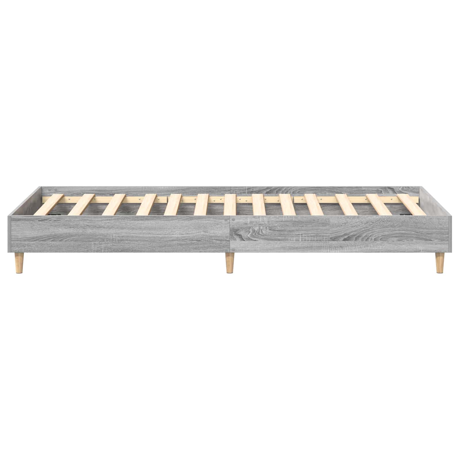 vidaXL Ramka łóżka Szary Sonoma 80 x 200 cm Drewno inżynieryjne