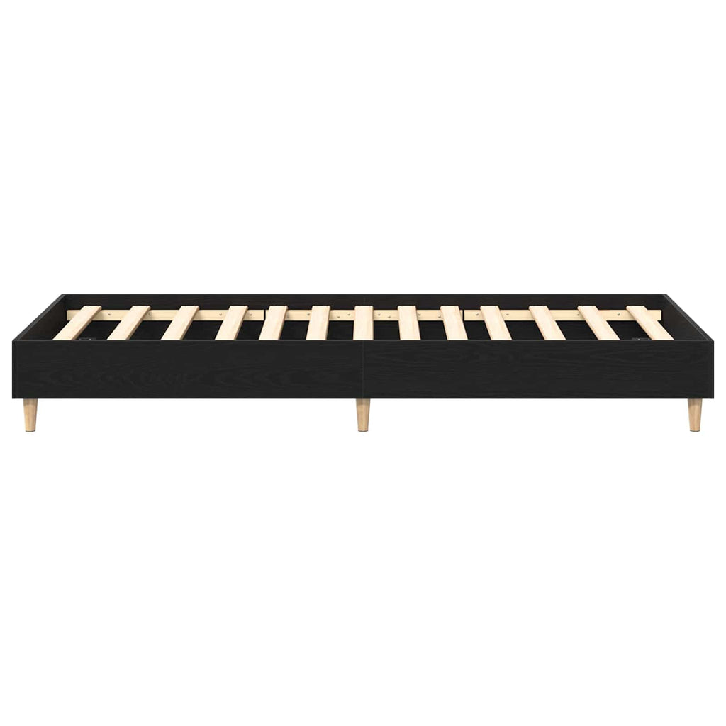 vidaXL Ramka łóżka Czarny dąb 80 x 200 cm Drewno inżynieryjne