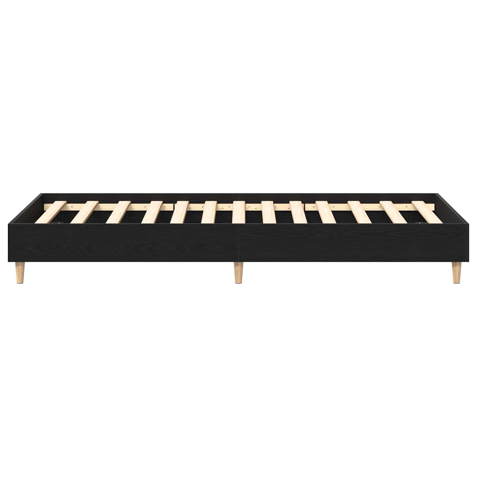 vidaXL Ramka łóżka Czarny dąb 80 x 200 cm Drewno inżynieryjne