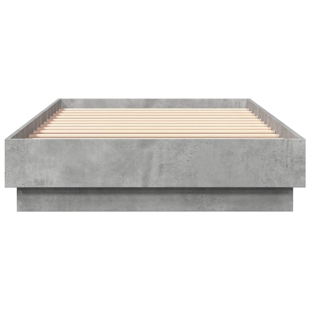 vidaXL Rama łóżka podłogowego Betonowy szary 80 x 200 cm