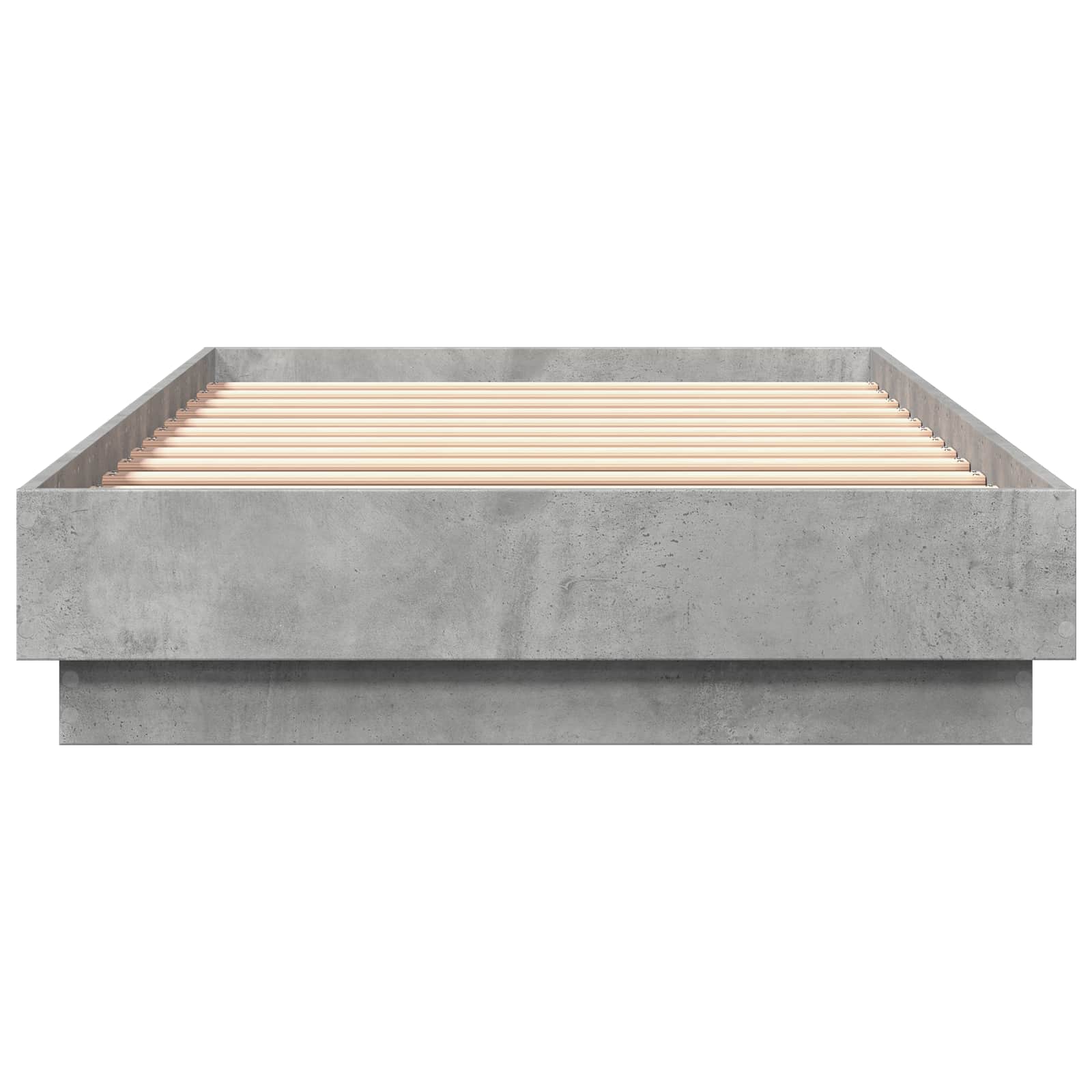 vidaXL Rama łóżka podłogowego Betonowy szary 80 x 200 cm