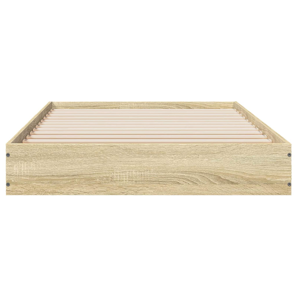 vidaXL Rama łóżka podłogowego dąb Sonoma 80 x 200 cm