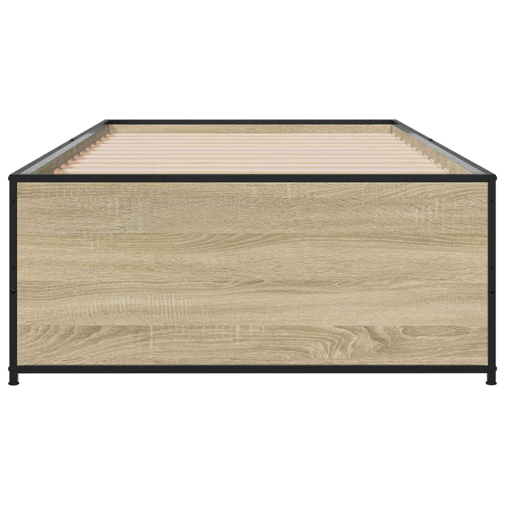 vidaXL Ramka łóżka dąb Sonoma 80 x 200 cm Drewno inżynieryjne