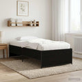 vidaXL Ramka łóżka Czarny dąb 80 x 200 cm Drewno inżynieryjne