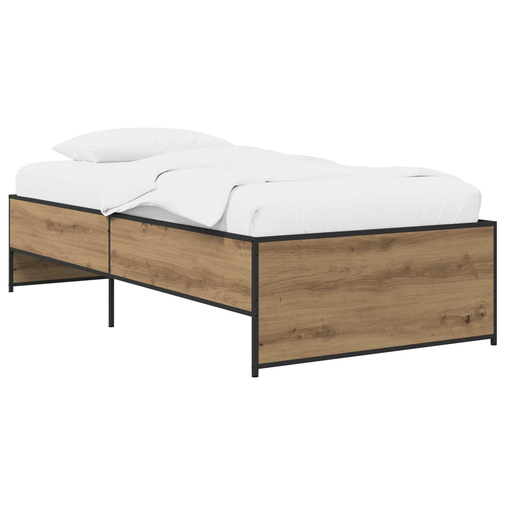 vidaXL Ramka łóżka Dąb artisan 80 x 200 cm Drewno inżynieryjne