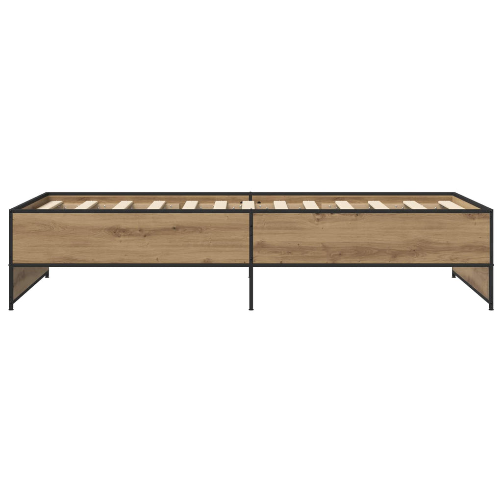 vidaXL Ramka łóżka Dąb artisan 80 x 200 cm Drewno inżynieryjne
