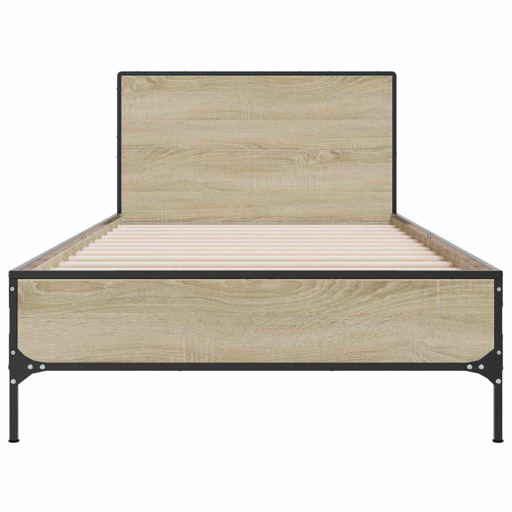 vidaXL Rama łóżka z wezgłowiem dąb Sonoma 80 x 200 cm
