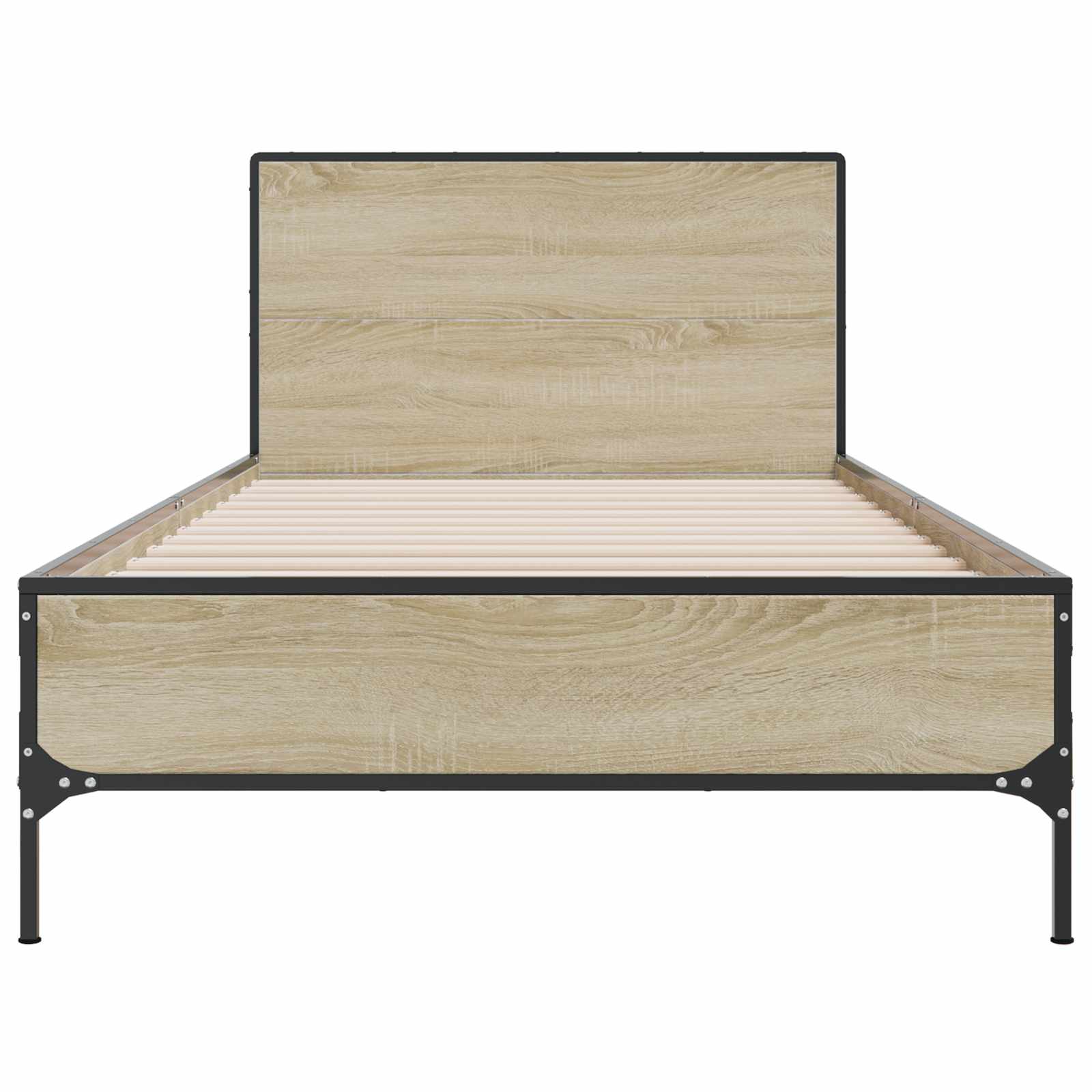 vidaXL Rama łóżka z wezgłowiem dąb Sonoma 80 x 200 cm
