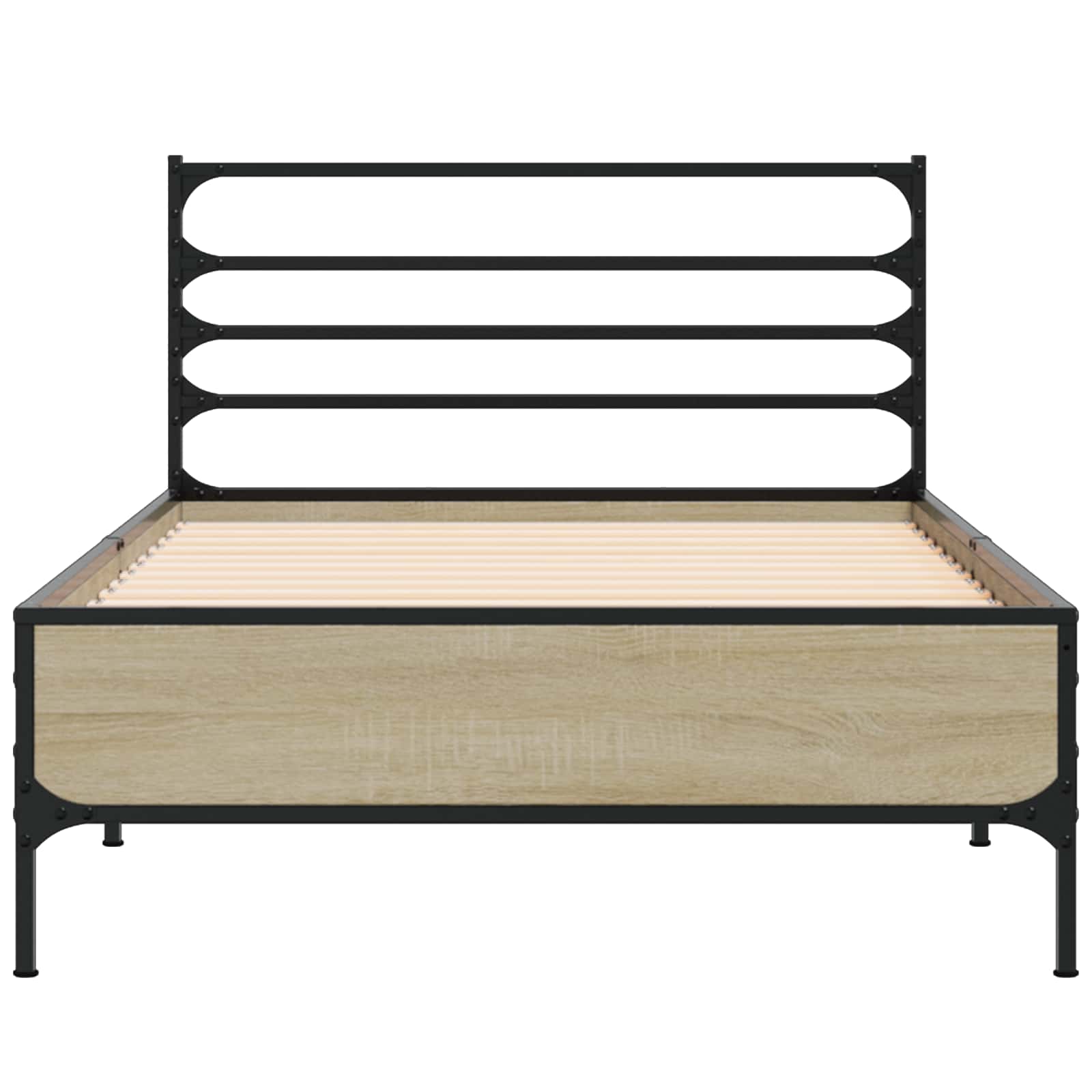 vidaXL Ramka łóżka dąb Sonoma 80 x 200 cm Drewno inżynieryjne